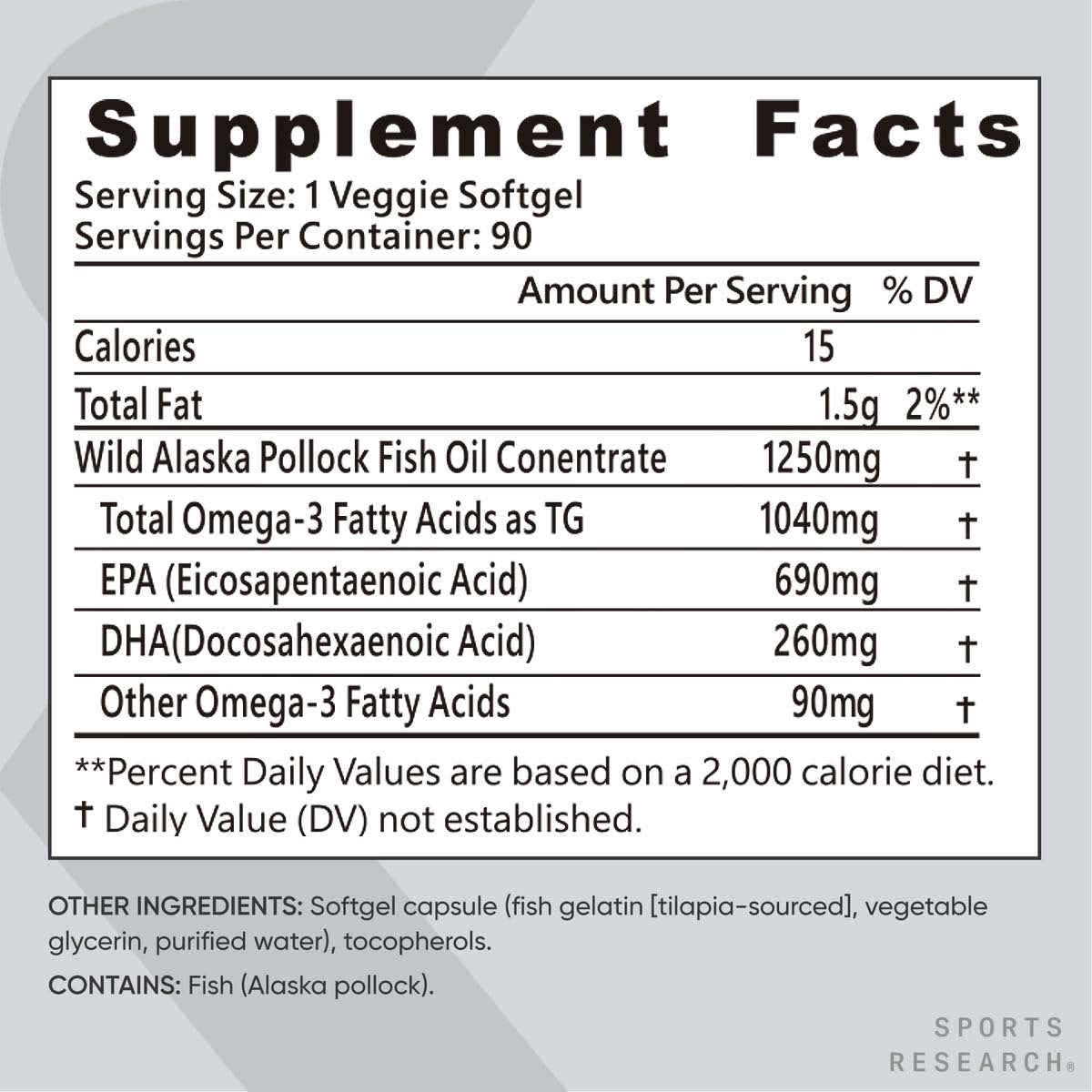 Triple Strength Omega 3 Fish Oil Burpless