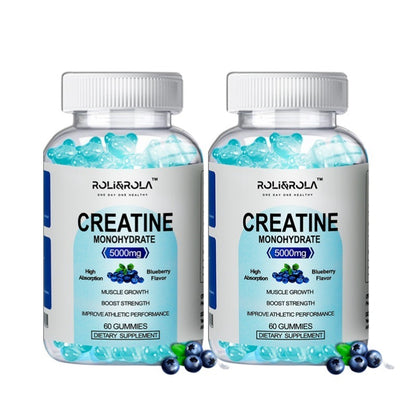 High Strength Creatine Monohydrate - 60 Gummies X 2 Bottles